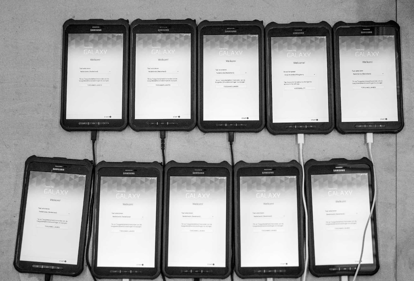 Verwerking van Samsung Galaxy tablets